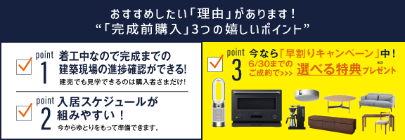 完成前の購入おすすめポイント